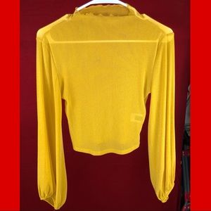 Shein yellow blouse 100% condition